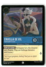 Cruella De Vil 144/204 Fashionable Cruise Foil Rise of the Floodborn Lorcana TCG