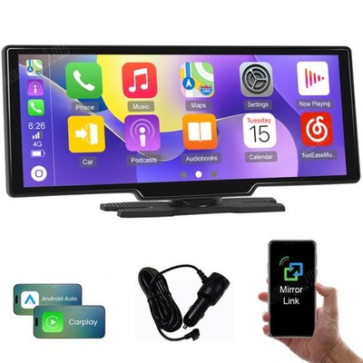 10.26' 4K Car Wireless Apple CarPlay Android Auto FM Touch Screen Radio Universa