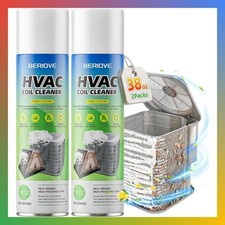 BERlOVE Foaming AC Coil Cleaner: 38oz for Evaporators  Condensers