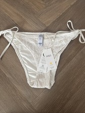 Marks and Spencer Tie Side Crochet Bikini Bottoms Size 14