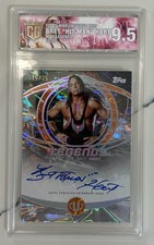 Bret "Hit Man" Hart Legends Auto LGA-BHM 15/25 on Card Auto