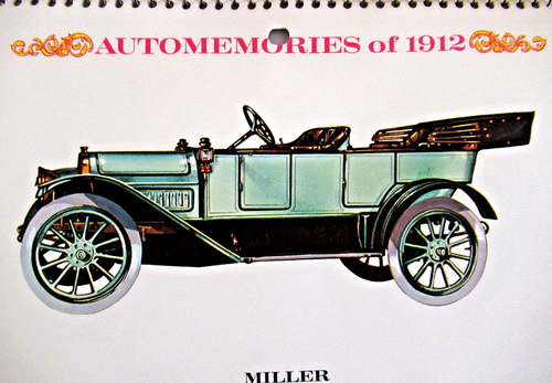 AUTOMEMORIES "1912 CALENDAR" ~ ** 12 VINTAGE AUTOMOBILE / LITHOGRAPH PRINTS ** - Picture 2 of 7