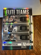 Ben Roethlisberger Willie Parker Hines Ward 2007 Donruss Elite Teams Black /800