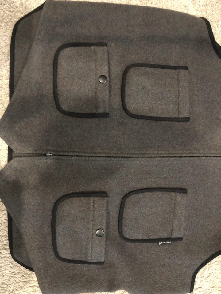 Woolrich Wool ZIP Vest /Charcoal Gray Vintage 4 Pockets Men’s Size Large - Image 3 of 4