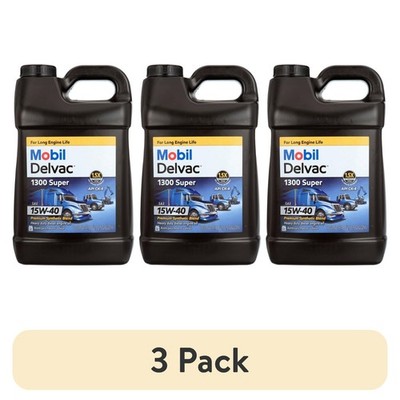 Mobil Delvac 1300 Super Heavy Duty Premium Synthetic Blend Diesel  15-40W 3 Pack