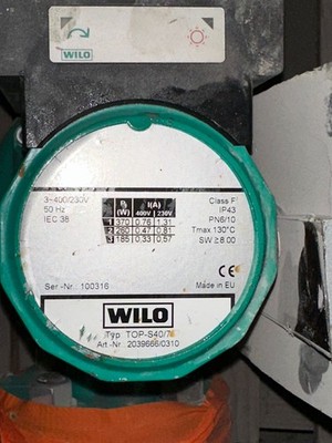 Wilo TOP S 40 / 7 Heizungspumpe 400 Volt Umwälzpumpe Art.-Nr. 2039666/0310