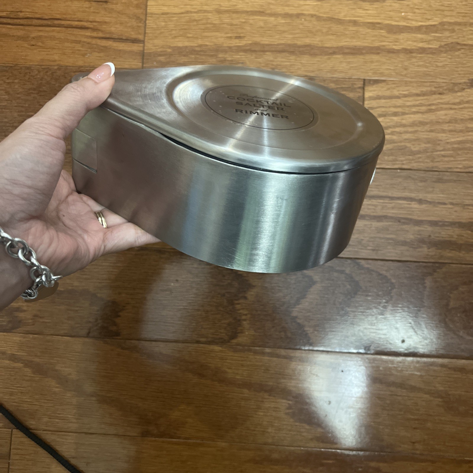 Professional Stainless Steel Cocktail Salter & Rimmer -- 3-Tiered Margarita set