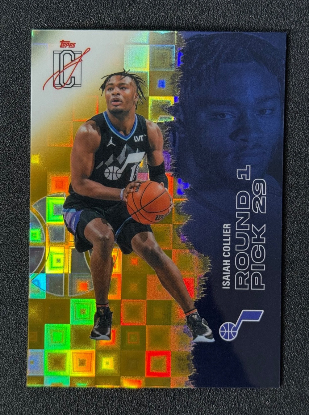 Topps Signature Class 2025-26 Isaiah Collier Rookie RC Utah Jazz Gold Pandora #5