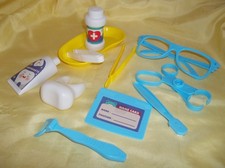 11 piece lot Kids Pretend Play Doctor Dentist Medical Bag Kit toys