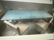 Ligne Roset Beautiful Glass Dining Table Up To Eight Seater