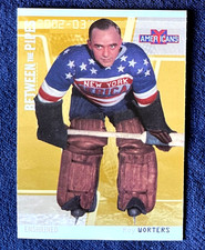 Roy Worters Between the Pipes card 120, 2002-03 NHL - New York Americans