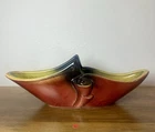 Hull Pottery USA 71 Mid Century Planter Brown Green Drip Glaze Vintage MCM