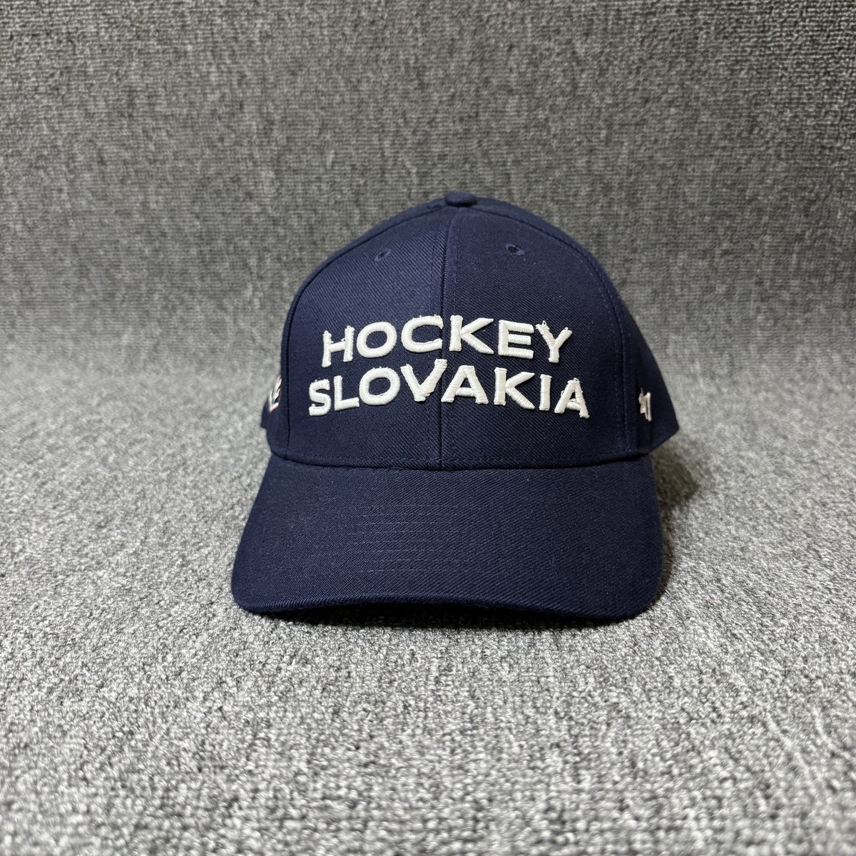 '47 Brand Slovakia Hockey Dad Hat Strapback Navy Cap