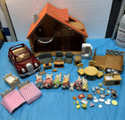 Calico Critters Sylvanian Families Lakeside Lodge Lot w/ bunny family and extras — photo 4