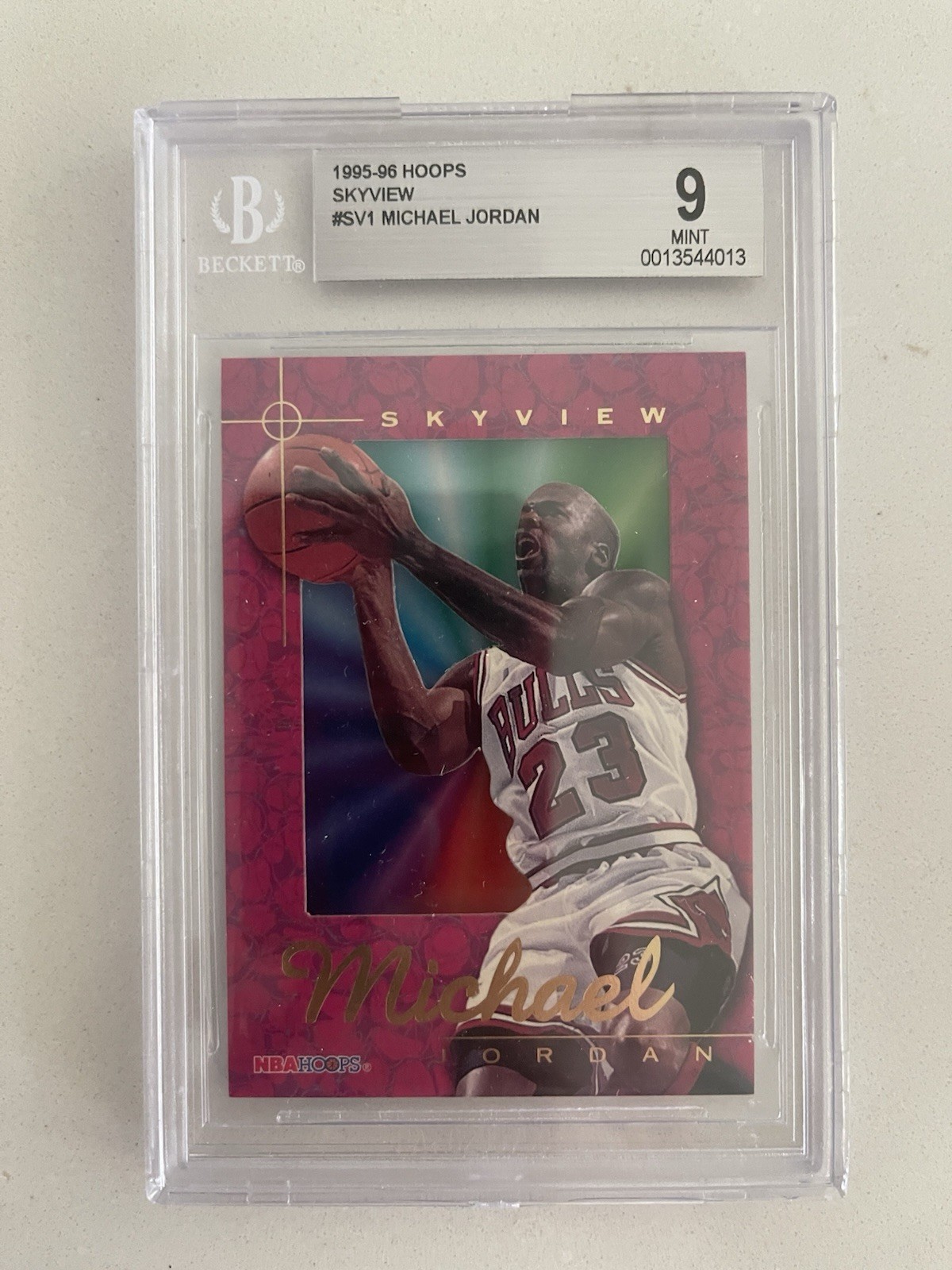 1995 Hoops Skyview Michael Jordan #SV1 BGS 9 MINT