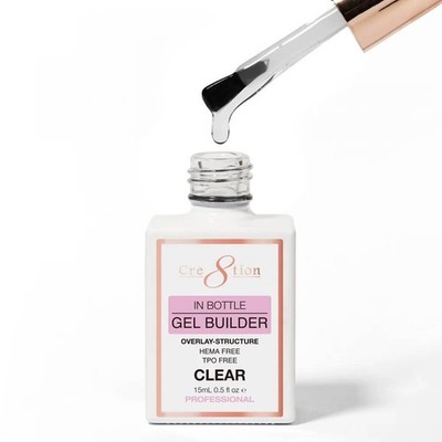 Cre8tion In Bottle Gel Builder Overlay Structure 0.5 Oz CLEAR