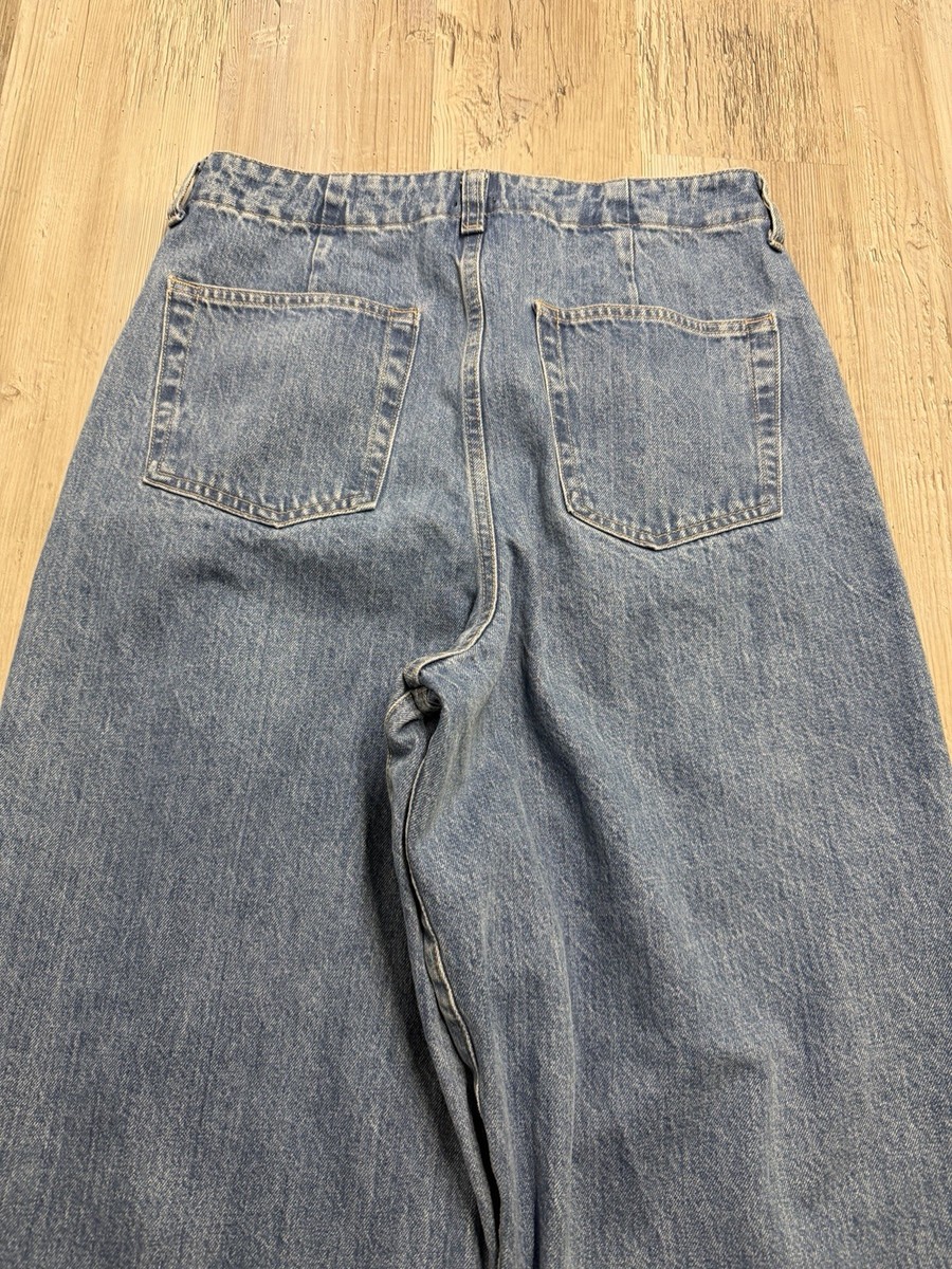 Edwin French Baggy Jeans High Waist Tapered Size 32 Waist Medium