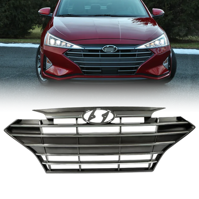 #ad #ad For 2019 2020 Hyundai Elantra Front Upper Bumper Grille Chrome Trim 86350F3510 $45.07