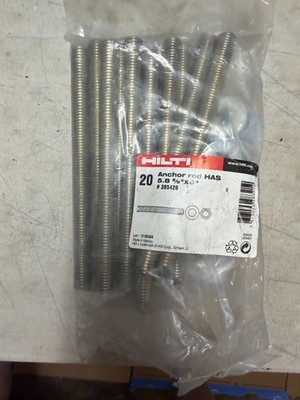HILTI Anchor Rod HAS 5/8'' x 8'' # 385428 (replaced by item # 2197995) (OPEN BAG)