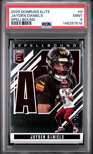 2025 Panini Donruss Elite Spellbound #9 Jayden Daniels PSA 9 ✨