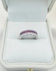 Natural Burmese Ruby & Diamond Band Ring | Ruby and Diamond Eternity Style Ring — photo 3