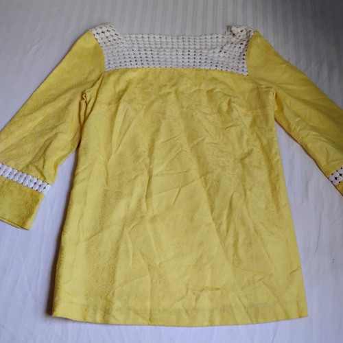 Lilly Pulitzer Top 8 Tunic Bees Knees Lace Resort Beach Cruise Cotton Beach