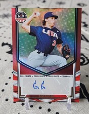 2025 Panini USA Stars & Stripes GABE GAECKLE Red Foil Auto /99 Autograph 
