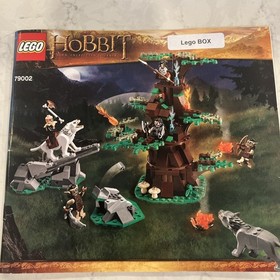 LEGO 79002 The Hobbit Attack of the Wargs, 2 Minifigs, Manual, Box, INCOMPLETE