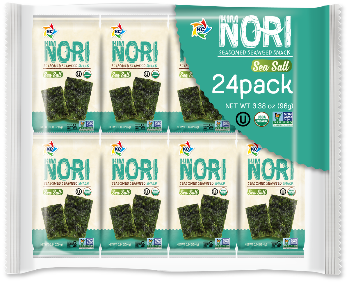 Organic Kimnori Seasoned Roasted Seaweed Snacks - 24 Pack Kim Nori