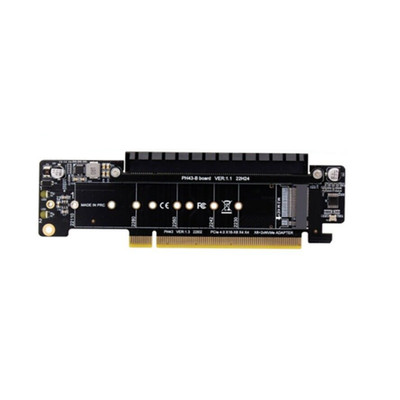 PCIE X16 M.2 NVME x2 Inport PCIE Expansion Riser Card Board M.2 To NVME SATA A