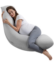 Pregnancy Pillows for Side Sleeping, L-Shaped Maternity Pillow for Pregnant Wome
