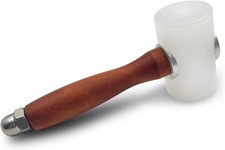 Leather Carving Hammer Mallet Wood Handle Nylon Hammer Mallet for Leathercraft L