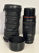 Canon Zoom Lens EF 100-300mm 1:5.6L Auto Focus. With Filter, Hood & case VGC