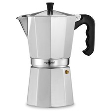 Moka Pot Espresso Maker, VonShef 600ml (12 Cup) Stovetop Coffee Percolator