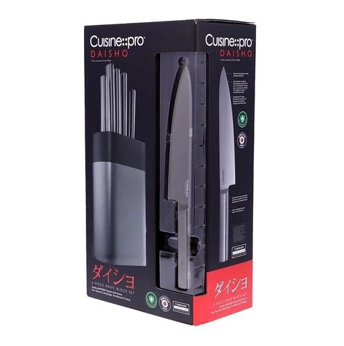Cuisine::pro® Daisho™ Nara - Japanese Stainless Steel 6 Piece Knife Block Set 