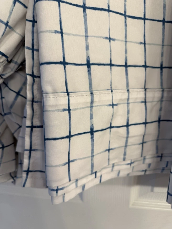 Charisma Blue White King 2 Flat Fitted & 2 Pillowcase Set Polyester Microfiber - Image 4 of 4