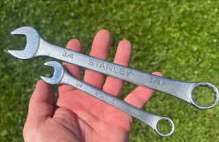 Stanley 86 839 and 86 835 Combination Wrenches; 3/4 and 1/2 Inch