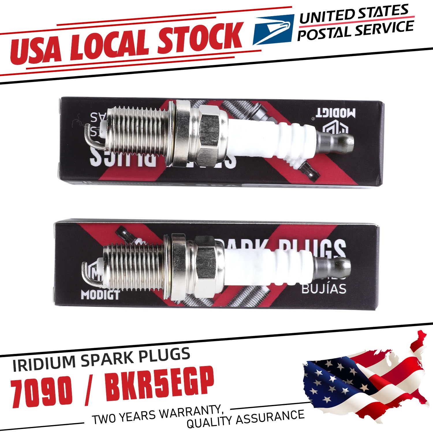 4 Pcs New For NGK Iridium Power Spark Plugs #BKR5EGP #7090 OEM Replacement