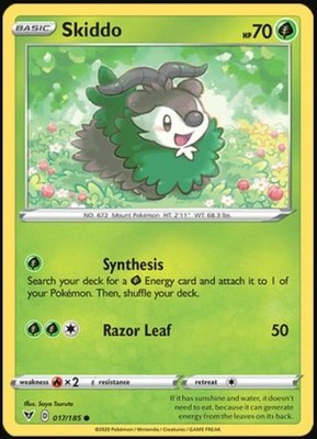 Skiddo - 017/185 - Common - Near Mint