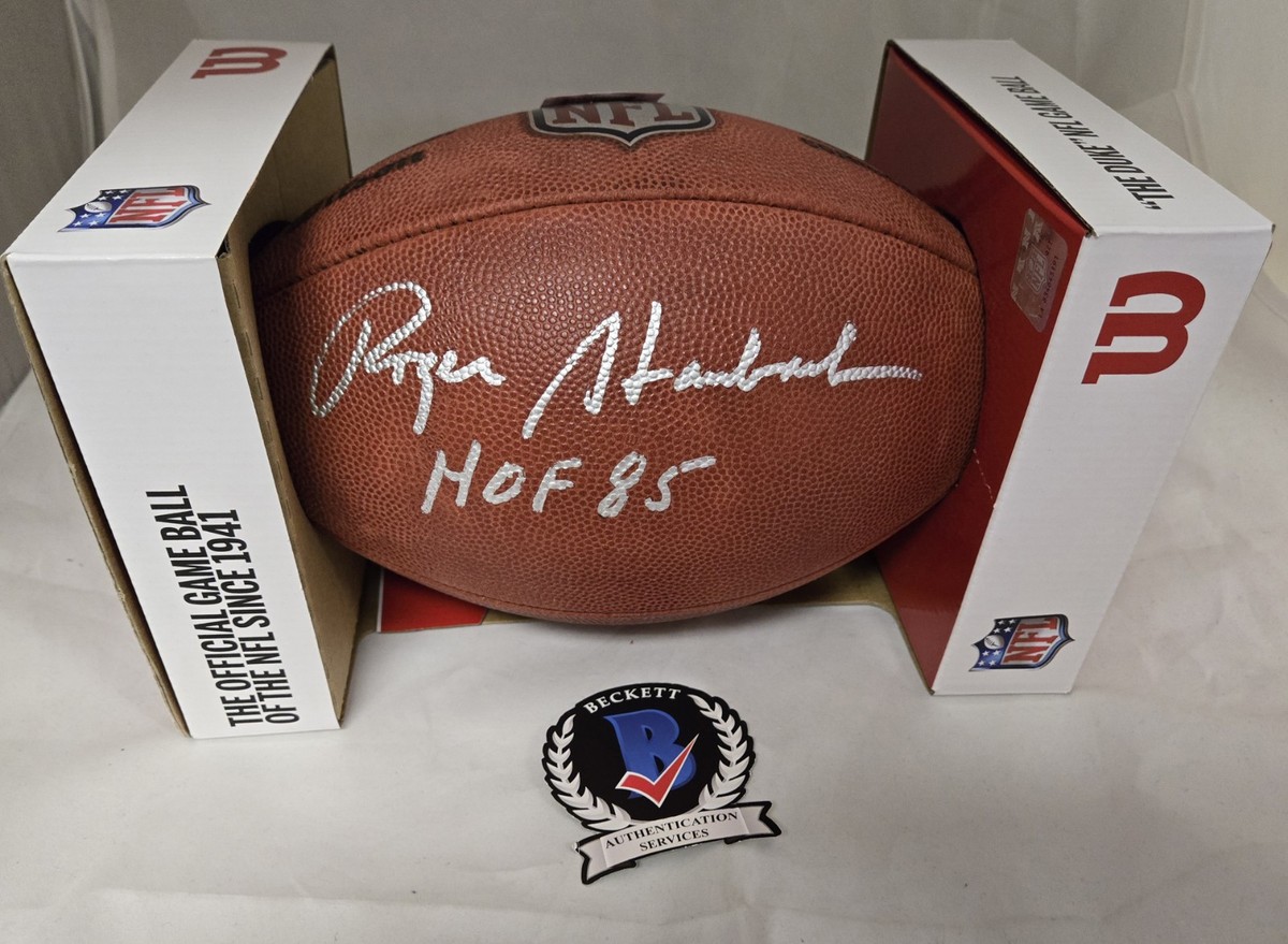 サイン入りフットボールセット 4個　認定証付　NFL アメフト Roger Staubach Signed HOF 85 Official NFL Football Beckett W Auto