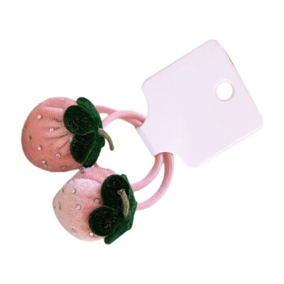 Plush Plush Hairband with A Sweet Strawberry Design Hairpieces for Women