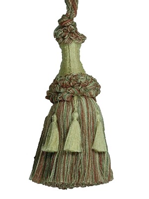 Conso Empress 22009 W07 NATURAL DUSTY ROSE PINK ASH GRAY Decorative 5.5'' Tassel 