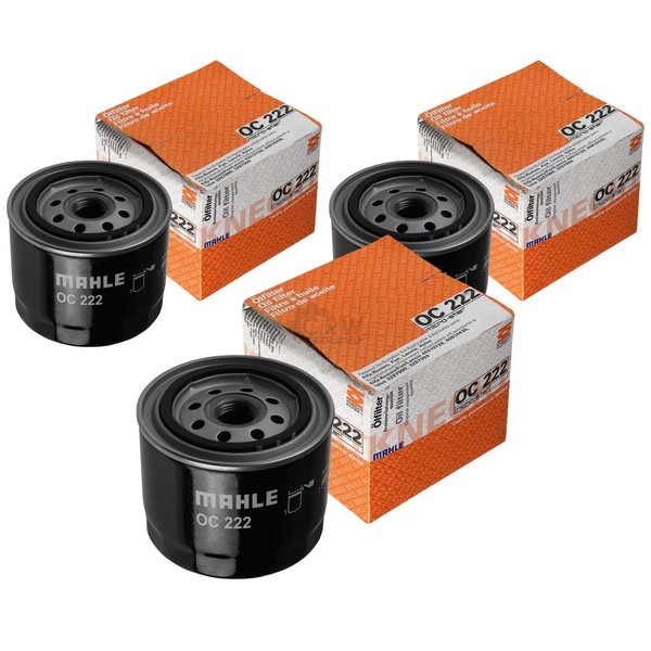 3X Mahle / Knecht OC 222 ÖLfilter Oil Filter Volvo 440 K 445 FüR Lancia Lybra SW-image
