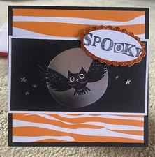 Pop up Halloween spooky easel place/greeting card kit of 6 made with Stampin' Up