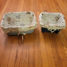 2 Classic Pooh Pillow Baby Basket Liner Inserts ONLY Linens Nursery Baby Piglet