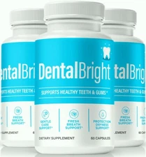 DentalBright Oral Capsules to Help Prevent Swollen and Receding Gums - 3 Pack