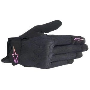 Alpinestars Stated Air Womens Motorcycle Gloves Black Yellow Pink