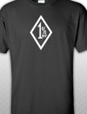 1% Outlaw T shirt Tee Biker Club MC Support