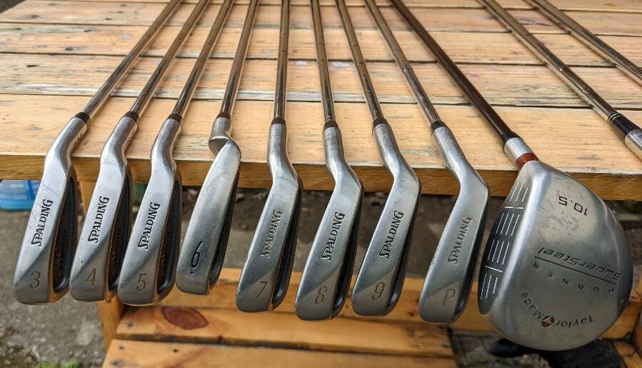 SPALDING PRO RESPONSE GOLF CLUB IRONS PLUS, DRIVER, PUTTER & SAND