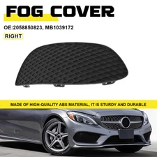 Front Right Bumper Fog Light Lamp Cover Grille For 2015-2018 Mercedes Benz C300